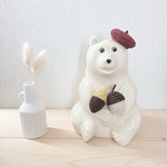 しろくま貯金箱　秋の小物2点セット