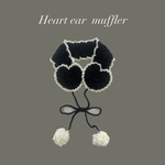 ハートイヤーマフ　イヤーマフ　耳当て　ハンドメイド