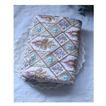 インド刺繍生地で仕立てた特別な『文庫本専用』ブックカバー　【クラシック】