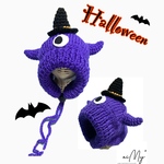 【C様オーダー品】ハロウィンモンスターニット帽