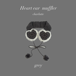 ハートイヤーマフ　イヤーマフ　耳当て　ハンドメイド