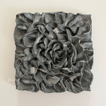 原画𝙎・rose・グリッターグレー                            ⠀ ⠀ ⠀ モダンアート・北欧・テクスチャーアート・インテリア キャンバス インテリアアート 絵画