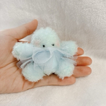 ふわふわイエティ(水色レース)のぬいぐるみ