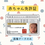 【赤ちゃん免許証】画像データのみ
