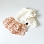 犬服・サークルレース切替ワンピース