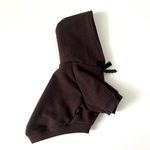 犬服・胸リボンパーカー_ブラウン