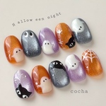 ネイルチップ　Halloween night 👻🌙💜