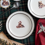 テディベアのホリデープレート（19cm）／クリスマス オリジナルデザイン