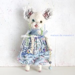 白猫（オッドアイ）のミニぬいぐるみ 15cm バックチャーム付き moda