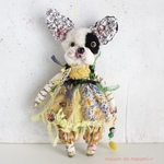 フレンチブルドッグのミニぬいぐるみ 14.5cm バックチャーム付き moda 