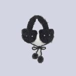 ༜gray cat earmuffs༜