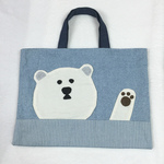 【雑誌ar掲載作品】しろくまさんのトートバック