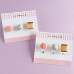 和ごころピアス(イヤリングへ変更可)/和菓子/上生菓子/塩豆大福/カステラ/かすてら/あんこ/花見/茶道/和服/着物