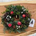 【オーダーメイド】　フレッシュ  クリスマスリース　25cm