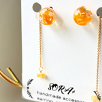 金木犀の色めきピアス