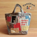 tuttifun＊F and alright   canvas bag   A134