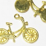 自転車チャーム　ゴールド　6個 