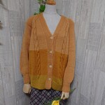 カーディガン・ウール100％手編みで高品質 KS165