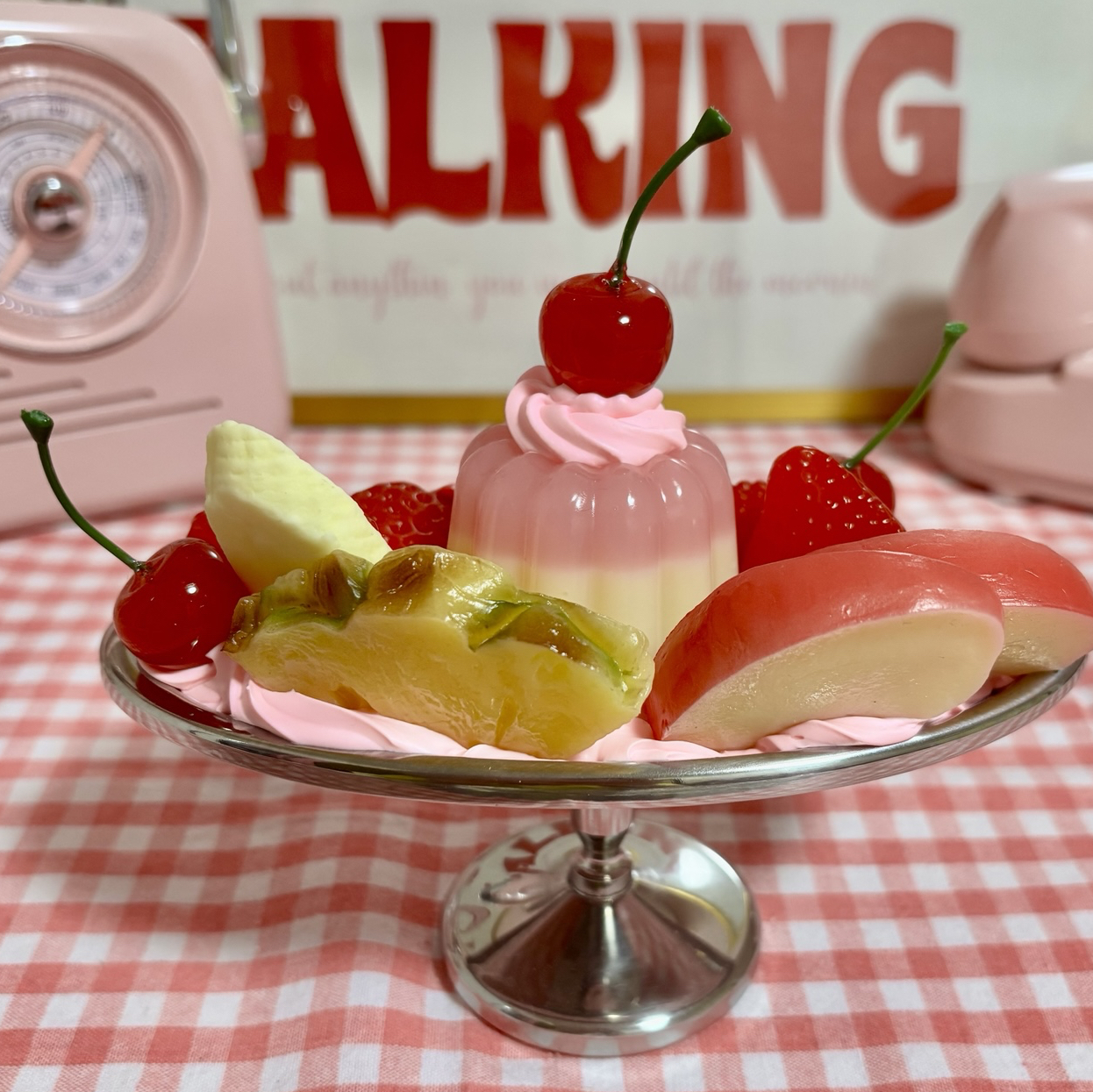 贅沢なプリンプリンセスのピンク♡プリンアラモード ❤︎リアルサイズ