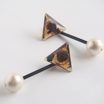 【特集掲載】△さんかく△ピアス（べっ甲）