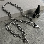 【Dropchain Necklace】 金属アレルギー対応ネックレス