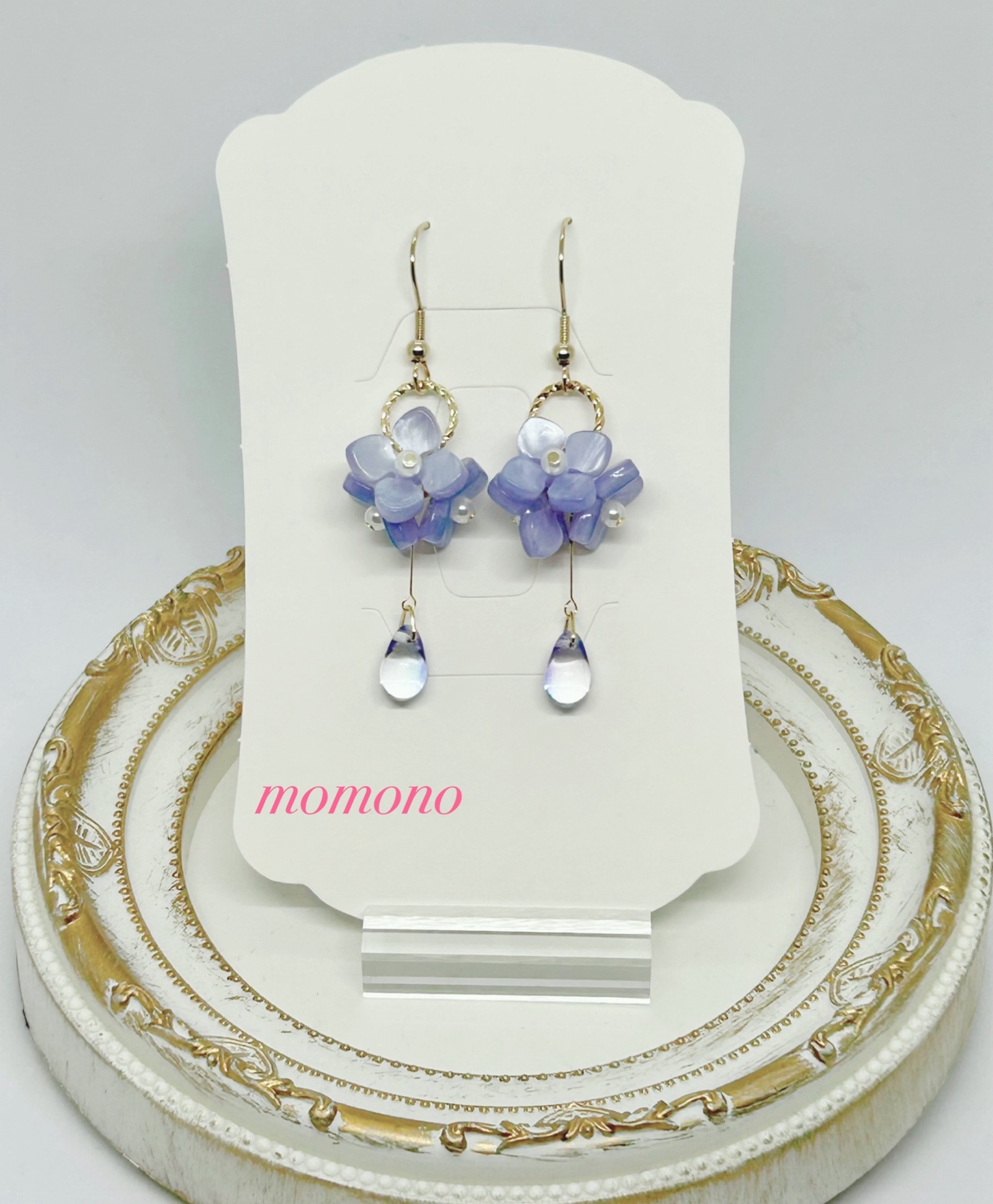 桜蝶 の ピアス / イヤリング / マスクチャーム 〜 青蝶 〜 - momono