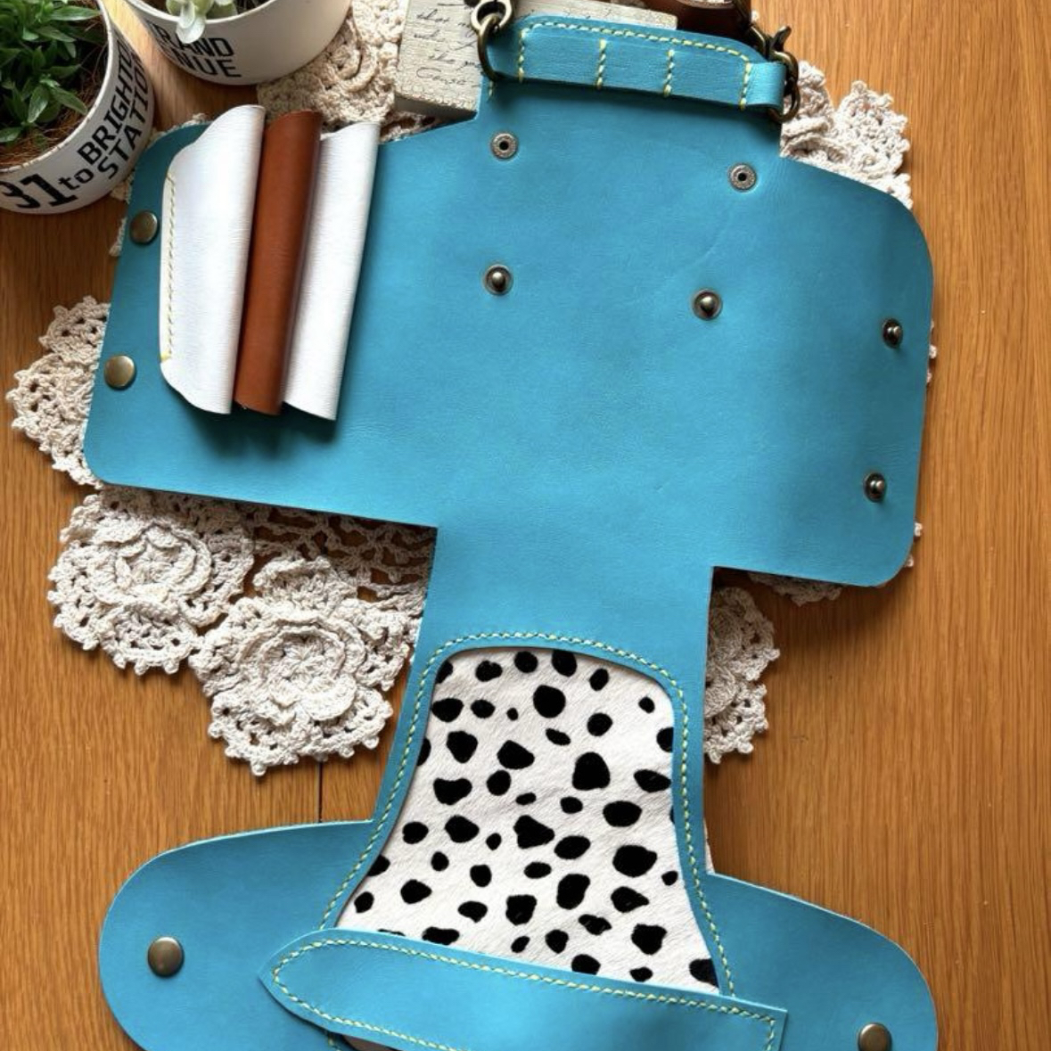 ◇受注生産◇ シザーケース ハラコ 7丁差し 牛革 本革 トリマー