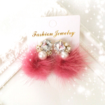 ハロウィン限定♡ビジュー＊ファーピアス