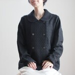 ジャケット　フォーマルジャケット　ブラック　綿麻　ゆったり　軽い　ショート丈　フリーサイズ