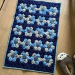 02ブルーのパッチワークキルト