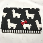 【再販×44】ふたつきポケットティッシュケース アルパカ ブラック