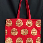 金のダルマ　縁起の良い和柄の肩掛けかばん