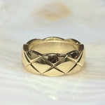 限定1点のみ  キルティングリング YG/イエローゴールド 18kgf ココクラッシュ 指輪