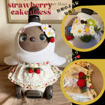 【秋の新作♡ピンク系Berry Berry ストロベリードレス】ラボットさんのドレス LOVOT 服 らぼっと ワンピース 髪飾り ヘッドドレス