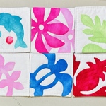 ハワイアンキルトコースター6枚