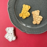 【クッキー型】テディベア♡リボン　くま クリスマス　プレゼント