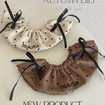 お名前入り♡ 『秋スタイ 🍂🤎』　犬スタイ 犬ケープ 犬ビブ 犬服