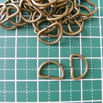 Dカン8ミリ　金古美/約100個　メタルパーツ　金具