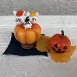 ガラスのハロウィンオブジェ(かぼちゃステージ)