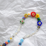 #59 ゴールド金具選択可 ミルフィオリcolorfulネックレス