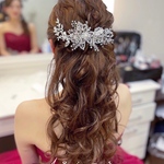 （送料込み）ブライダル　結婚式　ヘッドドレス　ウエディング　シルバー　ヘアアクセサリー　ヘッドドレス　髪飾り　前撮り　フォトウエディング　ウエディングドレス　卒業式　和装