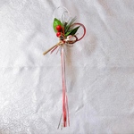 2025 【南天】紅白水引きのシンプルな正月飾り　玄関飾り しめ縄飾り しめ縄リース  正月 アーティフィシャルフラワー　旧正月　No.001