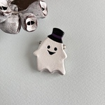 陶ブローチ【Halloween オバケ】