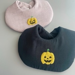 かぼちゃスタイ　ハロウィンスタイ　ハロウィン　出産祝い　　ジャック・オー・ランタン　仮装
