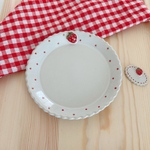  いちごのお皿（ドットM）