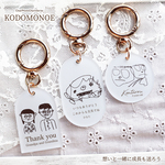 母の日・父の日に♡子供の絵で作る♡ KODOMONOE フォトプリントチャーム【こどもの絵 子どもの絵 似顔絵 落書き オリジナル キーホルダー】　[PCSMKE]