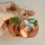 ピンクりんごピアス[送料無料]