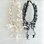 ┈• .ྀིྀི ckecked frills hand strap  〜ハンドストラップ• .ྀིྀི ┈