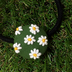 お花の刺繍  ヘアゴム
