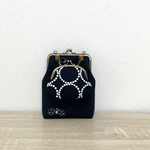 スマホショルダー☆ミナペルホネン☆choucho☆親子がま口☆ネイビー